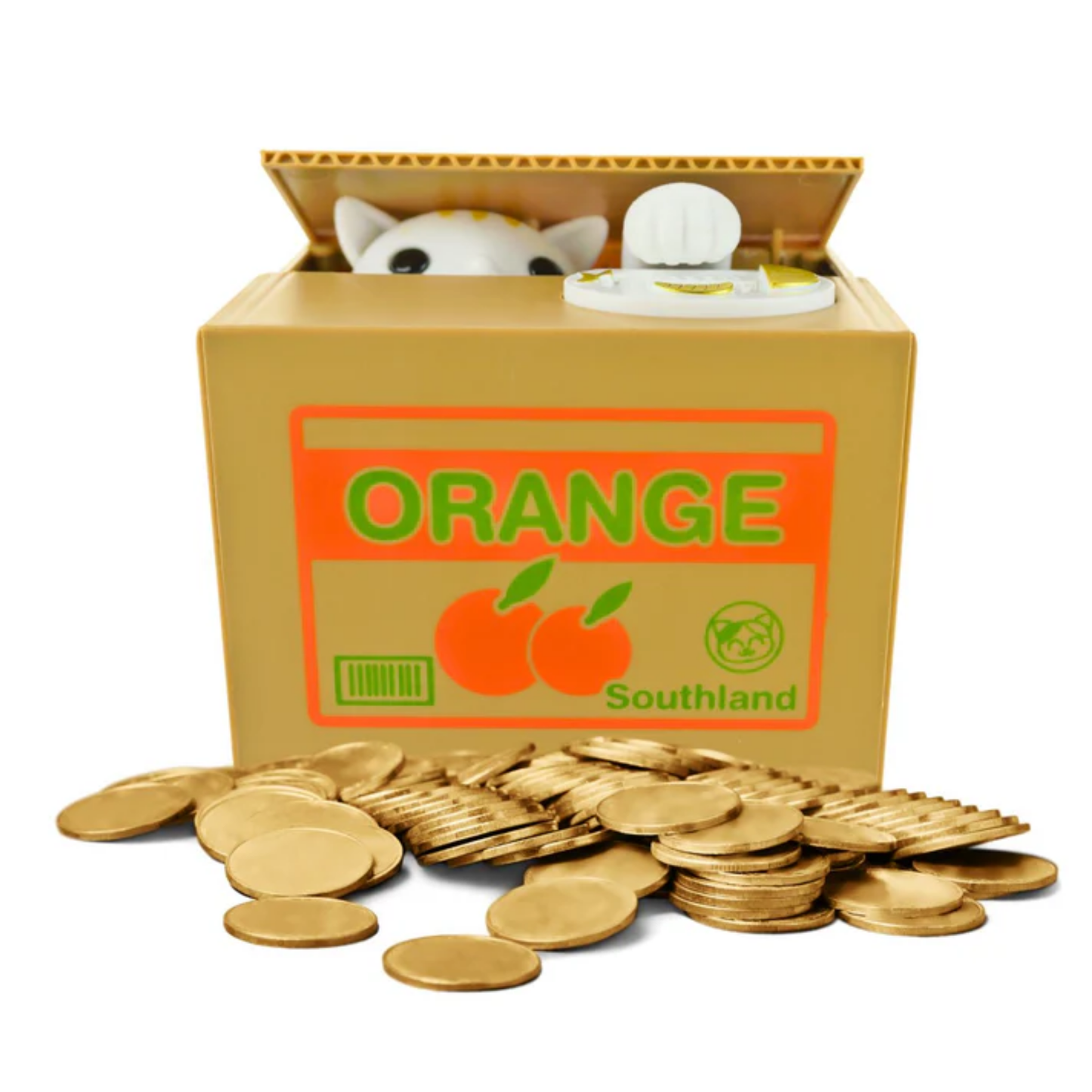 ALCANCÍA ELECTRÓNICA GATO ROBA MONEDAS 