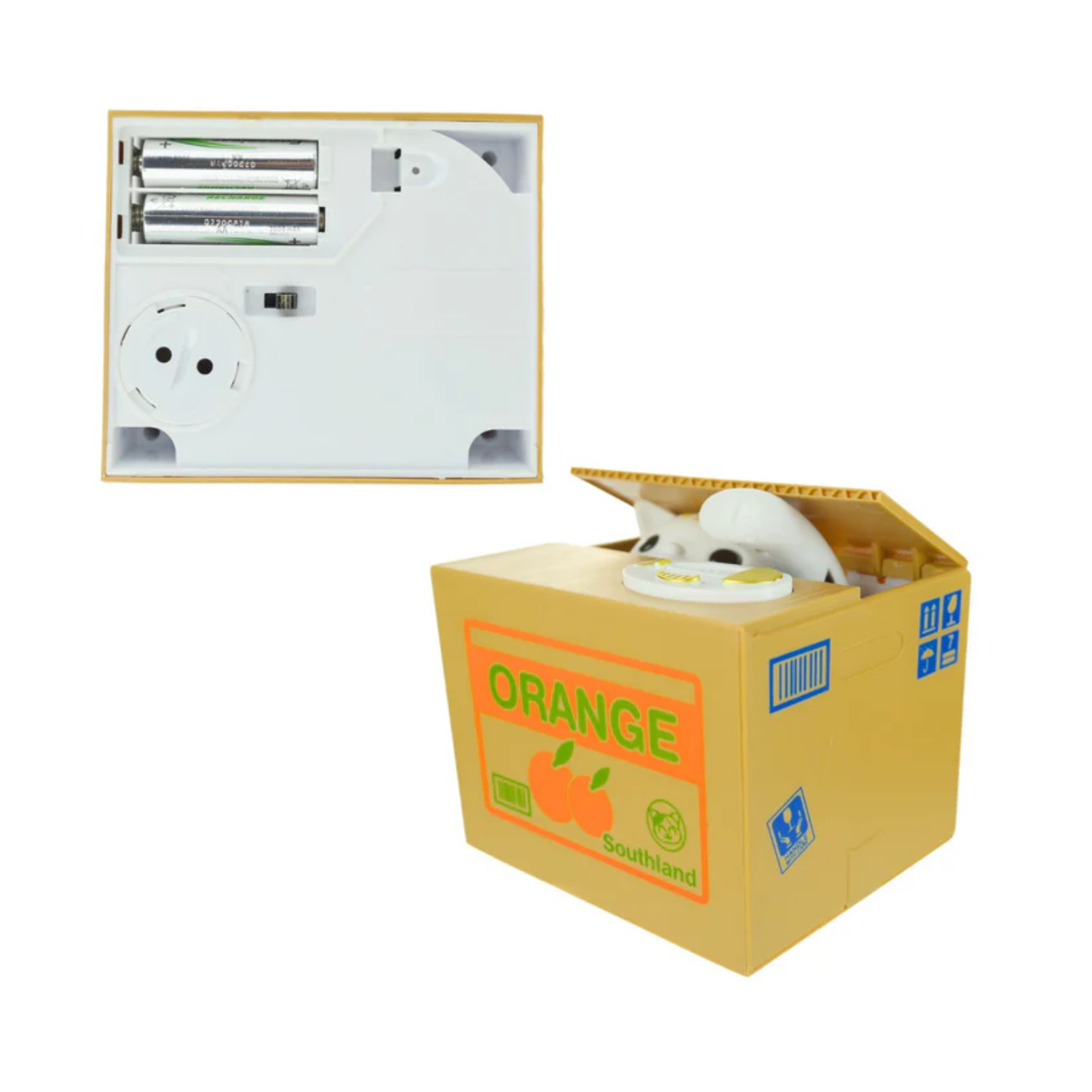 ALCANCÍA ELECTRÓNICA GATO ROBA MONEDAS 