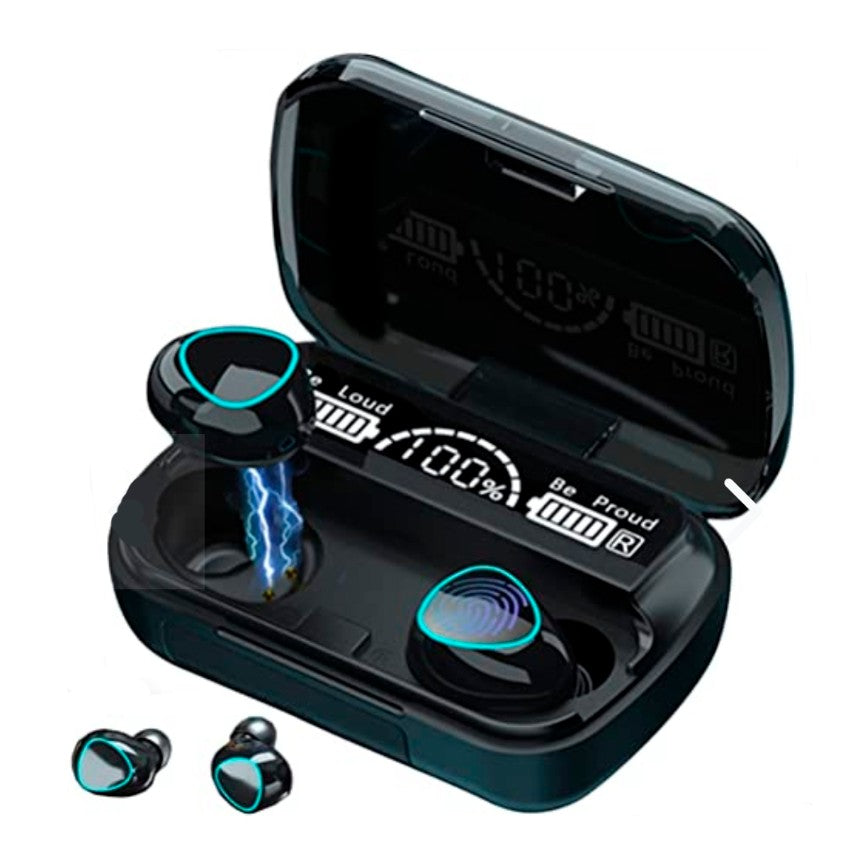 AUDÍFONOS BLUETOOTH 5.1, NOISE CANCELLING  CVC8.0, RESISTENTES AL AGUA