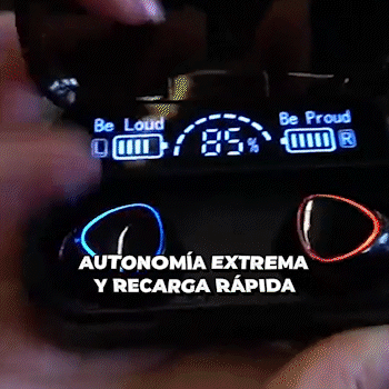 AUDÍFONOS BLUETOOTH 5.1, NOISE CANCELLING  CVC8.0, RESISTENTES AL AGUA