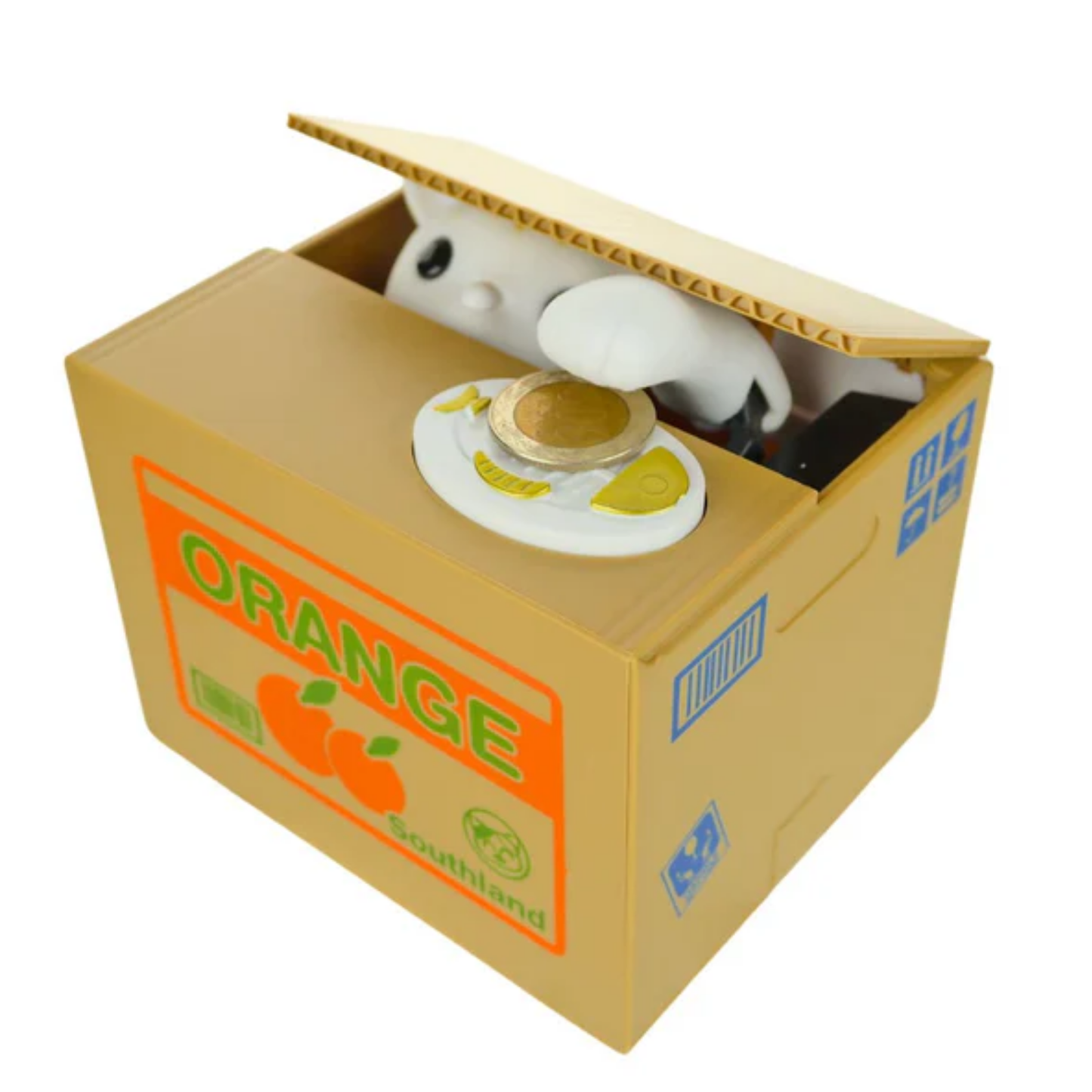 ALCANCÍA ELECTRÓNICA GATO ROBA MONEDAS 