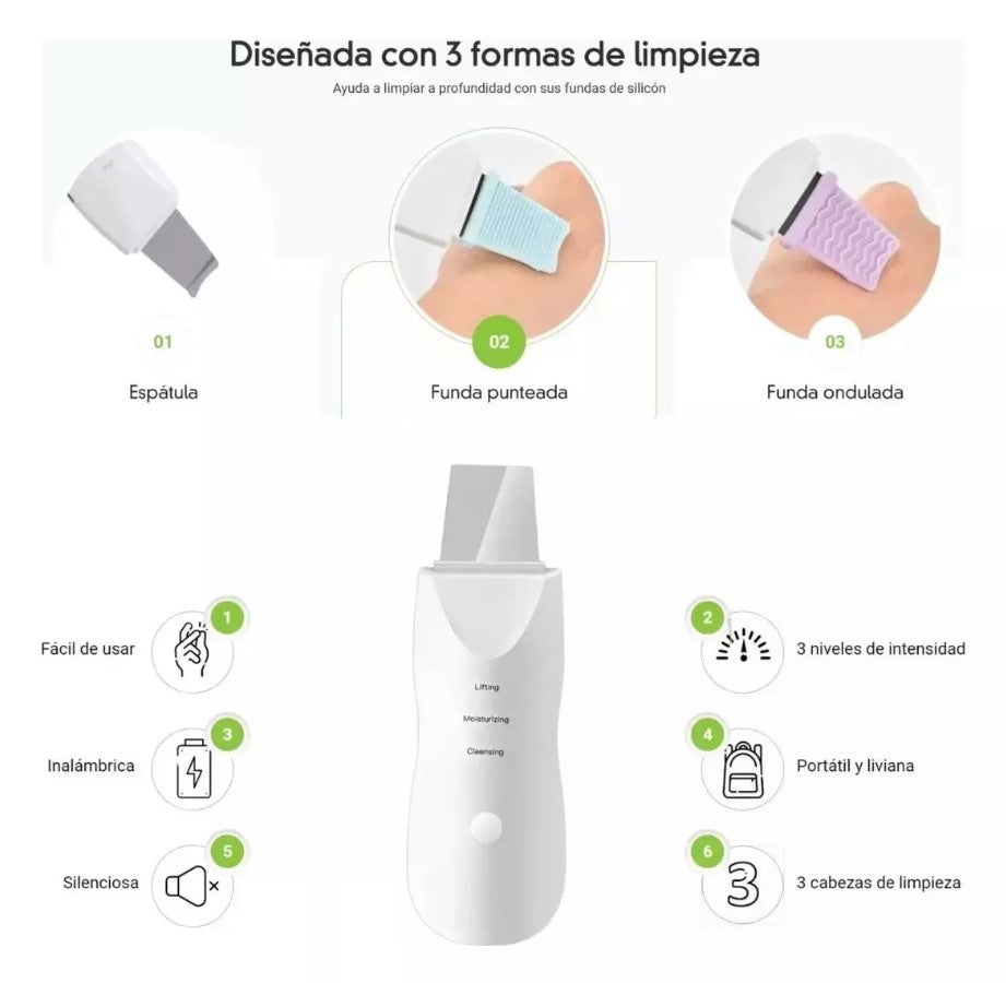 NUEVA!!!  PALETA ULTRASÓNICA FACIAL