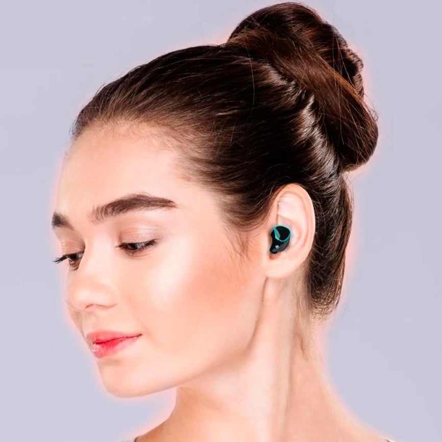 AUDÍFONOS BLUETOOTH 5.1, NOISE CANCELLING  CVC8.0, RESISTENTES AL AGUA